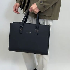 Cặp Da Nam Công Sở San Leather Cao Cấp 2606.Túi Xách Da khoá Số Sườn.