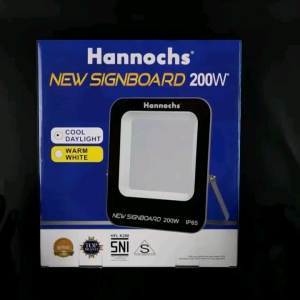 Lampu Sorot Hannochs New Signboard 200 Watt - Flood Light Cahaya Putih