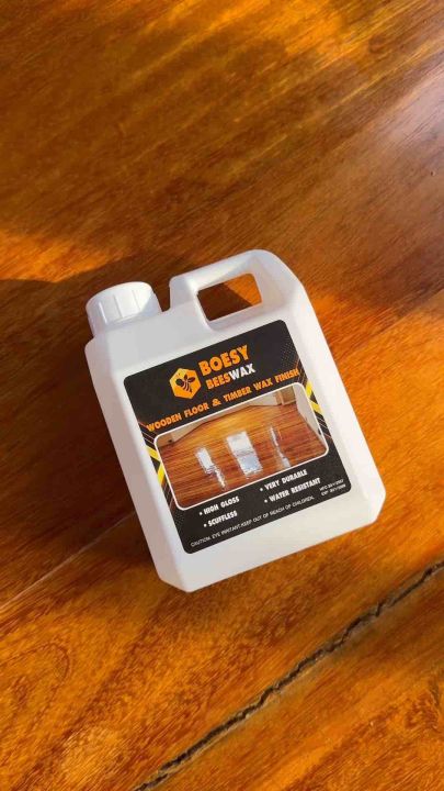 ขี้ผึ้งเคลือบเงาไม้ ขี้ผึ้งทาไม้  Beewax แบรนด์ Boesy beewax ออกใหม่ ทําความสะอาดเคลือบเงา ชุบชีวิตเฟอร์นิเจอร์ไม้  และทุกพื้นผิว 1 ลิตร
