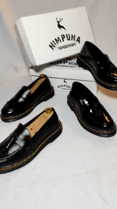 Sepatu loafers pria kasual formal slip-on kcr