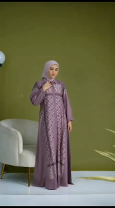 XELOVIA DRESS By Nadheera luxury gamis dress muslim wanita rayon premium busui wudhu friendly fashion muslimah modern kekinian terbaru