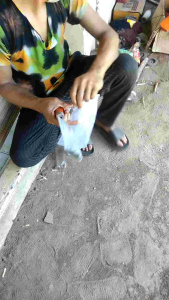 pisau deres aren tanpa asah panjang 30 cm