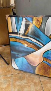 Hiasan Dinding Kantor & Dekorasi Ruang Kerja Lukisan Abstrak Modern