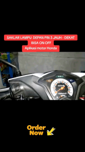 SAKLAR TOMBOL LAMPU 3 FUNGSI ON OFF LAMPU DEKAT / DIMMER JAUH BEAT FI ESP NEW