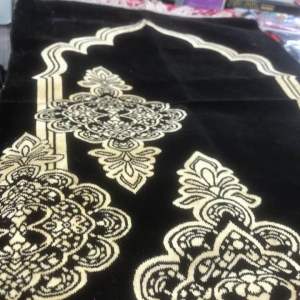 Sajadah kiswah/sajadah khusus hitam/sajadah terbaru/sajadah oleh2 umroh&haji /sajadah ukuran110x70cm