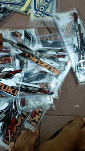 stiker striping list bodi skywave night rider NR 2008 HITAM