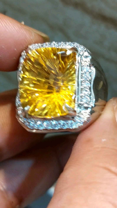 CINCIN BATU PERMATA NATURAL CITRINE ORIGINAL STONE [ NON COD ]
