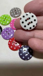 20 pcs mix colors retro dot buttons size 18 mm for sewing crafts