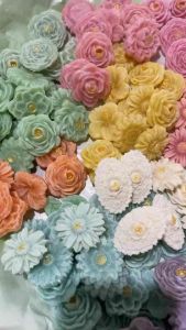 อาลัวดอกไม้ 36 ดอก พร้อมมอบเป็นของขวัญของฝาก สูตรหวานน้อยหอมละมูน ถวายสิ่งศักดิ์สิทธิ์ก็ปัง ทานเองก็อร่อยค่ะ