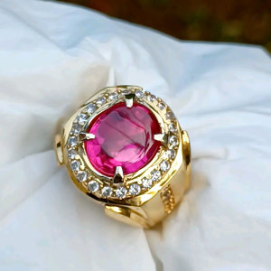 CINCIN BATU MERAH DELIMA SIAM ROSE CUTTING BAWAH MEWAH