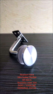 HANDRAIL BRACKET DOFF FLEXIBLE HAND RAIL KOTAK SIKU BANISTER STAINLESS STEEL 304