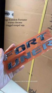 Logo Emblem Fortuner Chrome tinggal tempel saja