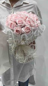 Buket 21 tangkai bunga ros sabun with cloth