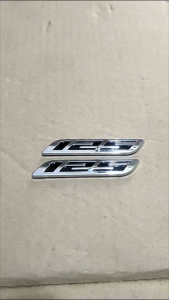 EMBLEM 125 EMBLEM 3D 125 EMBLEM BODY 125 STIKER 3D BODY 125 TAHAN LAMA SEPASANG