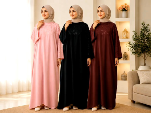 ABAYA AINA PREMIUM COMO CREPE Baru Wanita Baju Muslimah Moden &Trendy untuk Harian Kualiti Tinggi Dengan Rancangan Unik dan Nyaman