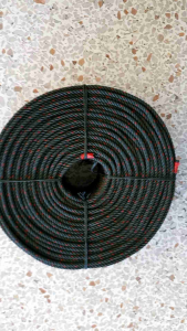 10เมตร เชือกไนล่อนสีขี้ม้าคุณภาพ ตรา 🦈 ฉลาม ขนาด 4-6มม.