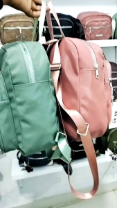 Ransel Wanita Kombinasi Elegan Model Terbaru dengan Kantong - Backpack