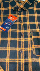 Kemeja EZZ Lengan Panjang Pria Bahan Flanel Premium