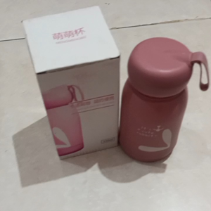 Botol Minum Gelas Kaca Motif Rabbit/Kelinci 330ml Botol Minum/Tremos