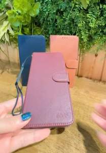 Samsung A13(4G) เคสมือถือ เปิด-ปิด ข้างหน้ามีแม่เหล็กล็อค มีช่องใส่รูปบัตรใส่เงินได้พร้อมสายห้อยเคส