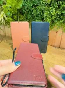 Samsung A54(5G) เคสมือถือ เปิด-ปิด ข้างหน้ามีแม่เหล็กล็อค มีช่องใส่รูปบัตรใส่เงินได้พร้อมสายห้อยเคส