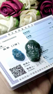 (Certificate) 100% Natural High Quality Natural Burmese Jade /Jadeite / Feicui Jade Pendant (附证书) 100%纯天然A货 龙龟 雕刻 翡翠 吊坠 假一赔十 精致上档次 手工雕刻 立体有形 水头油亮 值得收藏