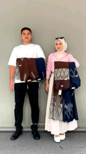 MAYA DRESS TENUN SERIES DARK BLUE - COUPLE BAJU TENUN