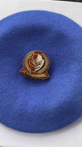 Baret paspampres / baret Pasukan Pengamanan Presiden / baret camel paspampres / baret TNI / topi paspampres / baret biru muda / baret wool premium