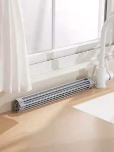 [SG Stock] Roll Up Dish Drying Rack Foldable Kitchen Dish Drainer Heat Resistant