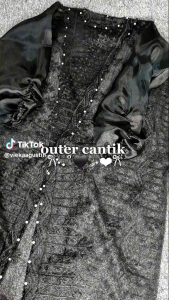 outer tunik brokat organza full Payet baju kondangan terbaru