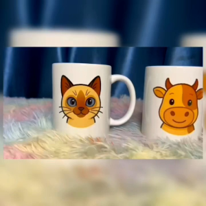 แก้วเซรามิคลายลิง แก้วMUG ขนาด11ออนซ์ แก้วเซรามิคเกรดA แก้วกาแฟ แก้วพิมพ์ลาย แก้วลิง