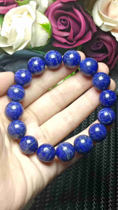 (certificate) High Grade Natural Lapis Lazuli Bracelet 13mm+ (附证书)精品级天然青金石 手串13mm+