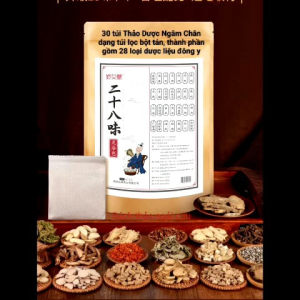 Set 30 gói ngâm chân 32 vị/ 28 vị dược liệu đông y dạng bột tán thải độc thư giãnkhí huyết lưu thông giảm đau nhức xương khớp