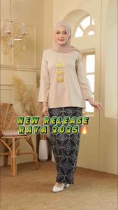 RAYA2025 KURUNG KEDAH TUN TEEJA SAIZ XS -3XL BRICK ORANGE/BLACK/MAGENTA/YELLOW/NUDE/DUSTYPINK