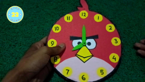 Prakarya Jam Mainan Dari Kardus & Karakter