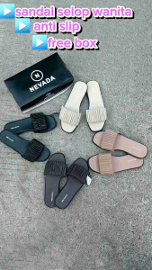 SANDAL SELOP WANITA KERUT NVDAA SLOP 1