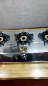 Bếp gas khè 3 lò nhỏ gọn tiện lợi siêu bền xịn sò