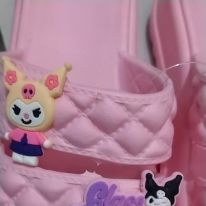 Sendal Selop Anak Perempuan Ban Dua Tebal Motif Kuromi Terbaru