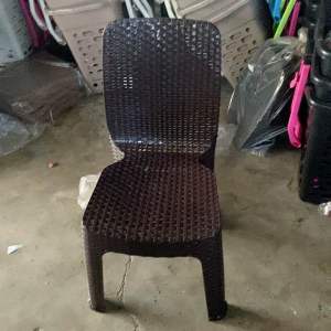 Jolly Plastic High Quality Rattan Outdoor Indoor Dining Coffee Chair With Backrest