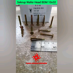 (100 pcs) Sekrup Roofing Wafer Head SDS 10x32 / Skrup Wafer Head 3CM\\n\\n Apa itu Sekrup Roofing Wafer Head?\\n\\nSekrup Roofing Wafer Head adalah sekrup khusus yang dirancang untuk pemasangan atap. Dengan ukuran 10x32 mm, sekrup ini cocok untuk berbagai aplikasi atap, termasuk atap beton, logam, dan plastik. Sekrup ini memiliki kepala wafer yang memastikan pasangan yang kuat dan tahan lama.\\n\\n Spesifikasi dan Fitur\\n\\nBerikut adalah spesifikasi dan fitur utama dari sekrup roofing wafer head SDS 10x32:\\n\\n- Panjang: 3 cm (32 mm)\\n- Diameter: 10 mm\\n- Material: Baja karbon berkualitas tinggi\\n- Proses pengolahan: Hot dip galvanis\\n- Ketahanan korosi: Tinggi\\n- Kapasitas pemuatan: Kuat\\n\\n Manfaat dan Keunggulan\\n\\nBeberapa manfaat dan keunggulan utama dari sekrup roofing wafer head SDS 10x32 adalah:\\n\\n- Kapasitas pemuatan yang tinggi\\n- Ketahanan korosi yang baik\\n- Desain kepala wafer yang menjamin pasangan yang kuat\\n- Cocok untuk berbagai aplikasi atap\\n\\n Cara Menggunakan Sekrup Roofing Wafer Head\\n\\nBerikut adalah langkah-langkah untuk menggunakan sekrup roofing wafer head SDS 10x32:\\n\\n Persiapan Sebelum Pemasangan\\n\\nSebelum memulai pemasangan, pastikan Anda memiliki peralatan yang diperlukan, seperti drill atau mesin sekrup. Pastikan juga bahwa atap sudah bersih dan bebas dari debu atau kotoran.\\n\\n Proses Pemasangan\\n\\nUntuk memasang sekrup roofing wafer head SDS 10x32, ikuti langkah-langkah berikut:\\n\\n1. Pasang sekrup pada mesin sekrup atau drill Anda.\\n2. Tempatkan kepala wafer pada titik yang akan dipasang.\\n3. Putar mesin sekrup atau drill dengan kecepatan yang sesuai hingga sekrup masuk ke dalam atap.\\n4. Ulangi proses tersebut di titik-titik lainnya sesuai kebutuhan.\\n\\n Tips dan Trik\\n\\nBerikut adalah beberapa tips dan trik untuk menggunakan sekrup roofing wafer head SDS 10x32:\\n\\n- Pastikan bahwa atap sudah bersih dan bebas dari debu atau kotoran sebelum memulai pemasangan.\\n- Gunakan mesin sekrup atau drill dengan kecepatan yang sesuai untuk mencegah kerusakan pada sekrup atau atap.\\n- Jika perlu, gunakan pelumas pada sekrup untuk memudahkan pemasangan.\\n\\n Kelebihan Sekrup Roofing Berkualitas\\n\\nBeberapa kelebihan sekrup roofing berkualitas adalah:\\n\\n- Kapasitas pemuatan yang tinggi\\n- Ketahanan korosi yang baik\\n- Desain kepala wafer yang menjamin pasangan yang kuat\\n- Cocok untuk berbagai aplikasi atap\\n\\n Fungsi dan Aplikasi\\n\\nSekrup roofing berkualitas dapat digunakan untuk berbagai fungsi dan aplikasi, termasuk:\\n\\n- Pemasangan atap beton, logam, dan plastik\\n- Pemasangan panel seng\\n- Pemasangan membran atap\\n\\n Perawatan dan Perbaikan\\n\\nUntuk menjaga kualitas sekrup roofing, pastikan untuk melakukan perawatan dan perbaikan secara rutin. Beberapa langkah perawatan dan perbaikan yang dapat dilakukan adalah:\\n\\n- Bersihkan sekrup secara rutin dari debu atau kotoran\\n- Periksa sekrup secara rutin untuk mengetahui adanya kerusakan atau korosi\\n- Ganti sekrup yang rusak atau telah mengalami korosi\\n\\n Memilih Sekrup untuk Atap yang Tepat\\n\\nPemilihan sekrup untuk atap yang tepat sangat penting untuk memastikan kekuatan dan ketahanan atap. Berikut adalah beberapa pertimbangan dalam pemilihan sekrup untuk atap:\\n\\n- Kapasitas pemuatan sekrup\\n- Ketahanan korosi sekrup\\n- Desain kepala sekrup\\n- Material sekrup\\n\\n Rekomendasi Produk Terbaik\\n\\nBerikut adalah beberapa rekomendasi produk sekrup roofing berkualitas:\\n\\n- Sekrup Roofing Wafer Head SDS 10x32\\n- Sekrup Roofing Stainless Steel\\n- Sekrup Roofing Galvanized\\n\\n Kesimpulan\\n\\nSekrup roofing wafer head SDS 10x32 adalah sekrup berkualitas tinggi yang dirancang untuk pemasangan atap. Dengan kapasitas pemuatan yang tinggi, ketahanan korosi yang baik, dan desain kepala wafer yang menjamin pasangan yang kuat, sekrup ini cocok untuk berbagai aplikasi atap. Pastikan untuk memilih sekrup roofing berkualitas untuk memastikan kekuatan dan ketahanan atap Anda.\n}