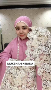 Mukena Cantik Viral Katun Adem Renda Mewah Mukenah Potongan Atas Bawah Dewasa Kirana