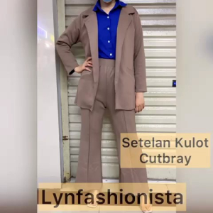 LYNFASHIONISTA - Setelan Blazer & Culotte Wanita