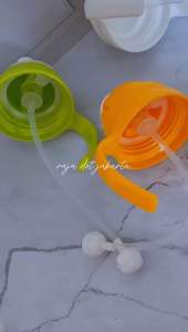 Ttutup botol susu model sedotan bisa pengganti pigeon soft touch wideneck / training cup anak