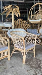 🍋เก้าอี้หวายแท้ รวมเบาะ🌼Rattan chair
