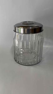 Toples Kaca Bulat Sevilla 55 Liter Tutup Stainless Kedap Udara