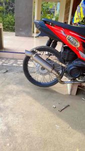 Knalpot mio BEAT SCOPY vario TZM samlong leher beanding INLET 38