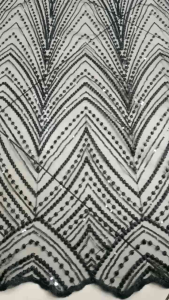 Bahan kain tille payet squeen/tille squeen bordir mewah