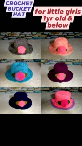 Crocheted Bucket Hat for Little Girls: A Soft & Adorable Accessory