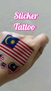 READY STOCK STICKER TATTOO  STICKER PIPI BENDERA MALAYSIA MERDEKA MADANI WATERPROOF