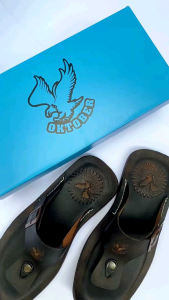 Sandal Jepit Pria Kulit Full Sampai Alasnya Sol Karet